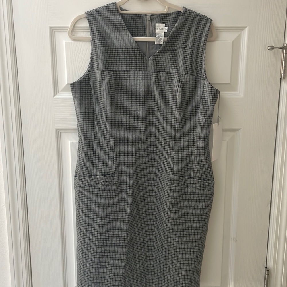 NEW “Et Vous” wool blend, plaid jumper/shift style dress Size 12